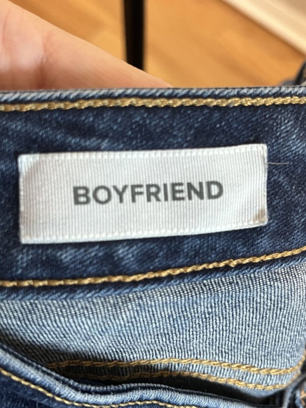 Torrid Boyfriend Denim Jeans 18R Blue Distressed Neutral Faded Classic Chic - Picture 9 of 10
